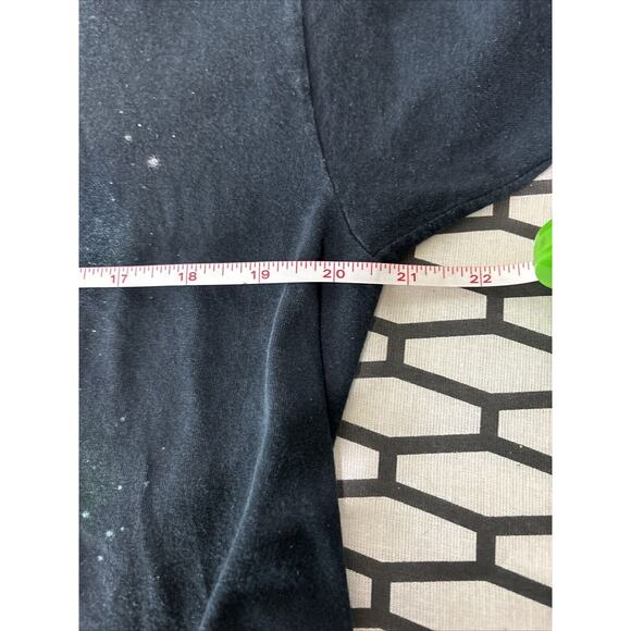 Bob Ross Mens Shirt Black Size Large Short‎ Sleeve Crewneck Graphic Painter Read - Picture 11 of 11